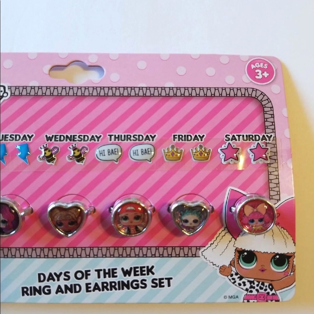 LOL SURPRISE DOLLS RINGS & EARRINGS - Picture 3 of 7